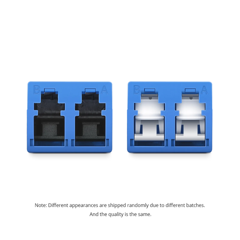SFPS LC/UPC to LC/UPC Duplex OS2 Single Mode Shuttered Fiber Optic Adapter/Coupler without Flange SFPS
