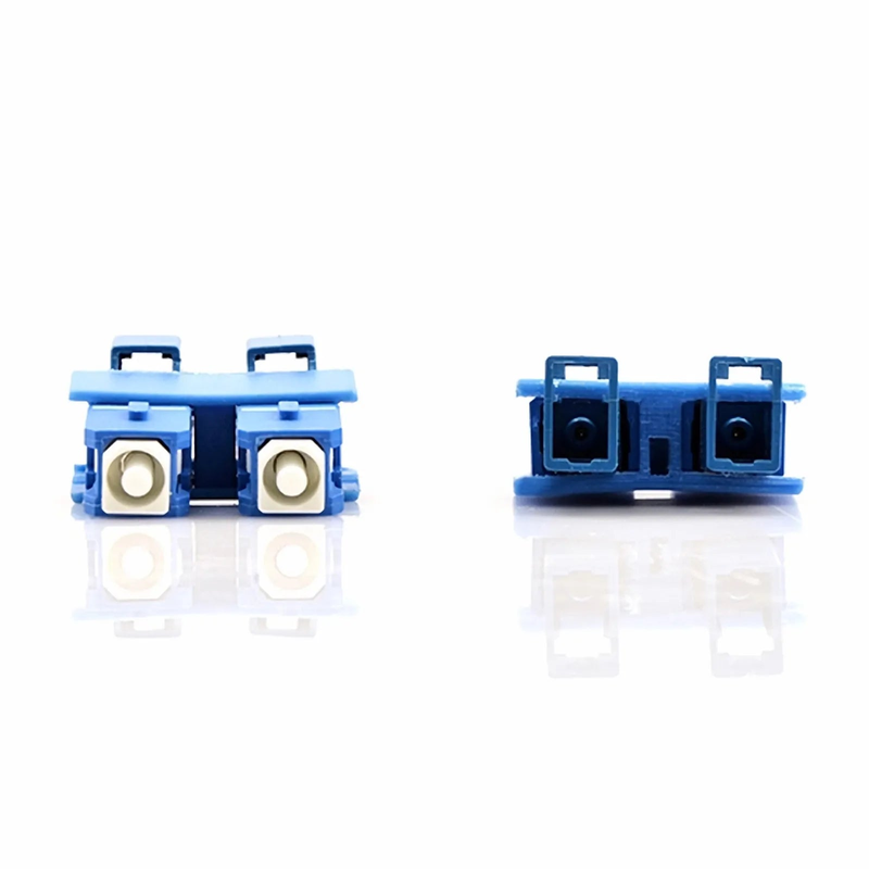 SFPS LC/UPC Female to SC/UPC Male Hybrid Duplex OS2 Single Mode Plastic Fiber Optic Adapter/Coupler without Flange SFPS