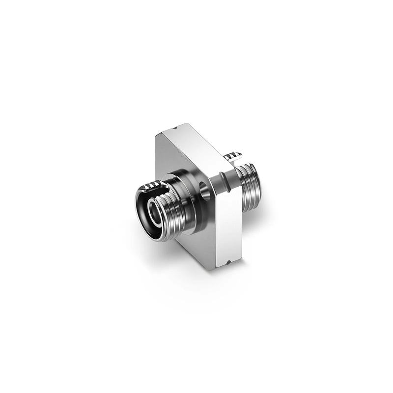 SFPS FC/APC to FC/APC Simplex OS2 Single Mode Square Solid Type One Piece Metal Fiber Optic Adapter/Coupler with Flange (10pcs/pack) SFPS