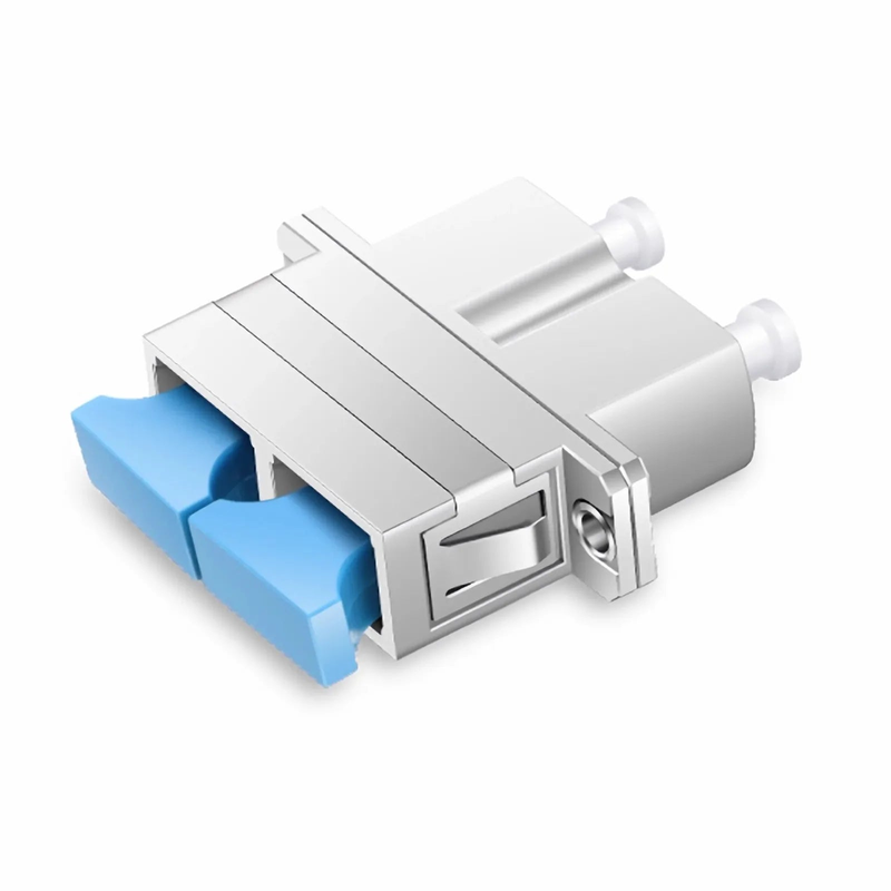 SFPS LC/UPC Female to SC/UPC Female Hybrid Duplex Single Mode/Multimode Metal Fiber Optic Adapter/Coupler with Flange SFPS