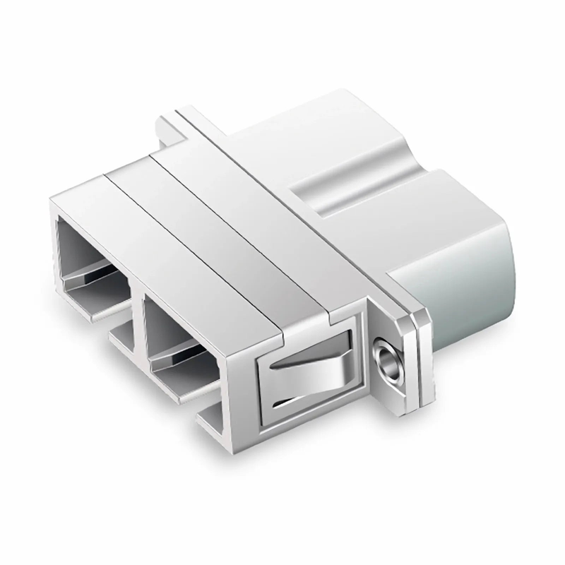 SFPS LC/UPC Female to SC/UPC Female Hybrid Duplex Single Mode/Multimode Metal Fiber Optic Adapter/Coupler with Flange SFPS