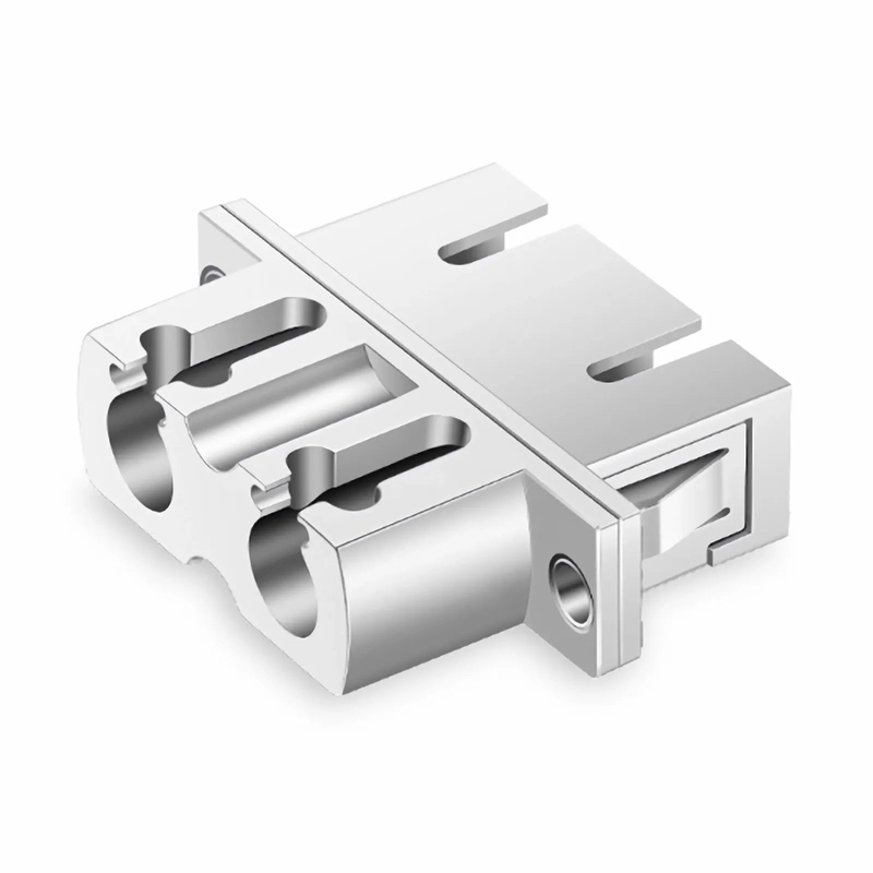 SFPS LC/UPC Female to SC/UPC Female Hybrid Duplex Single Mode/Multimode Metal Fiber Optic Adapter/Coupler with Flange SFPS