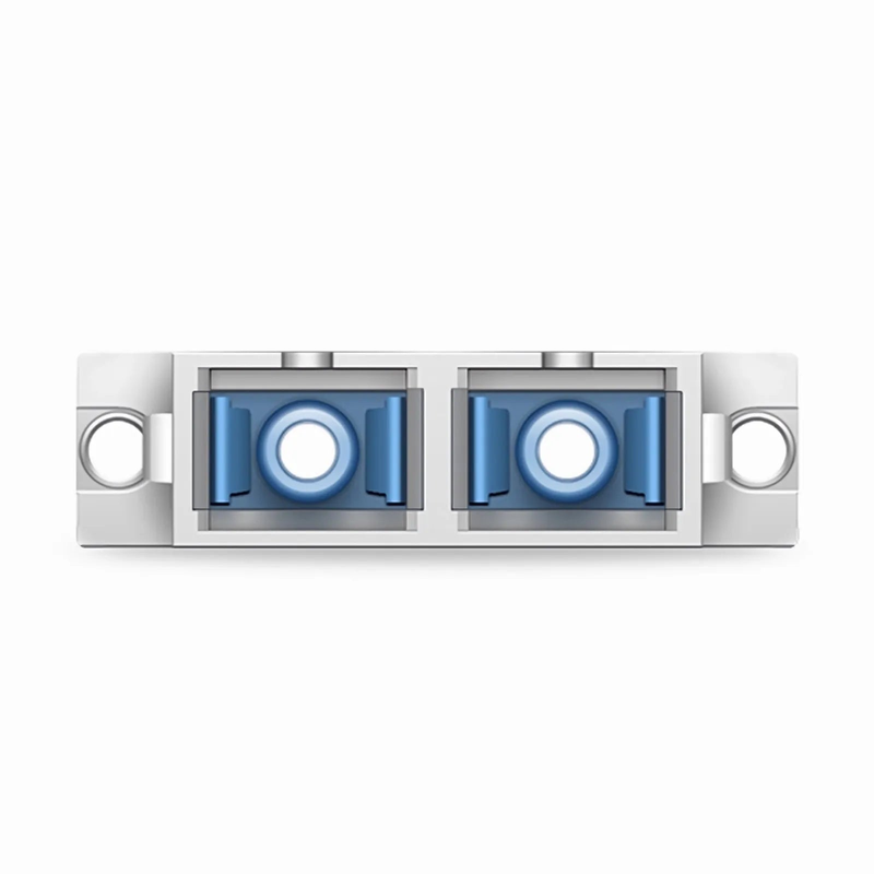 SFPS LC/UPC Female to SC/UPC Female Hybrid Duplex Single Mode/Multimode Metal Fiber Optic Adapter/Coupler with Flange SFPS