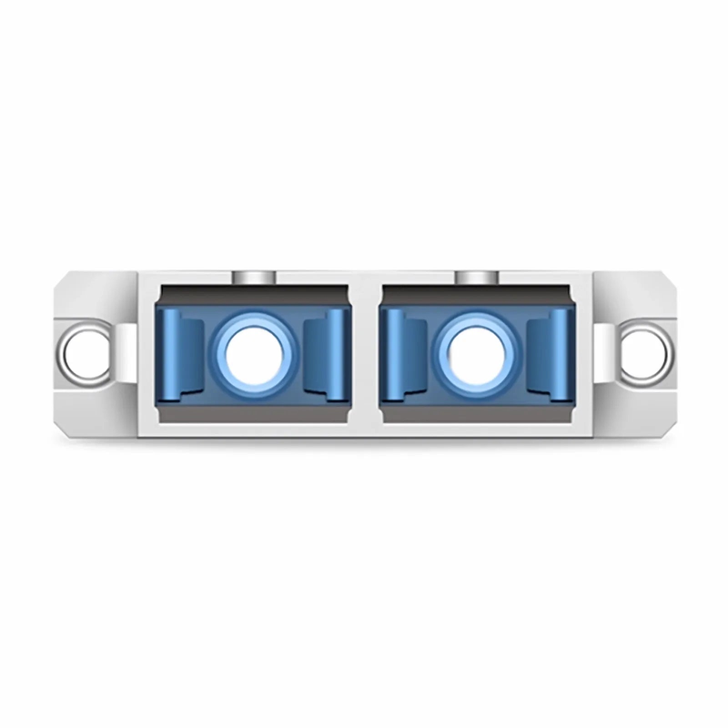 SFPS ST/UPC Female to SC/UPC Female Hybrid Duplex Single Mode/Multimode Metal Fiber Optic Adapter/Coupler with Flange SFPS
