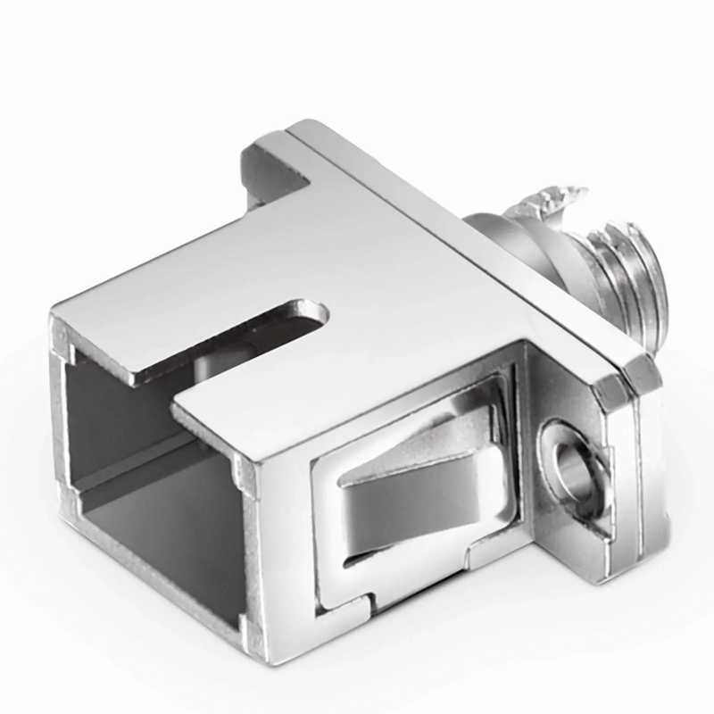 SFPS FC/UPC Female to SC/UPC Female Hybrid Simplex Single Mode/Multimode Copper Fiber Optic Adapter/Coupler with Flange SFPS