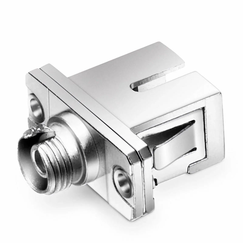 SFPS FC/UPC Female to SC/UPC Female Hybrid Simplex Single Mode/Multimode Copper Fiber Optic Adapter/Coupler with Flange SFPS