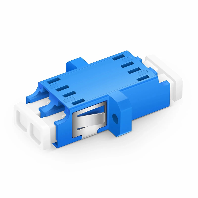 SFPS LC/UPC to LC/UPC Duplex OS2 Single Mode SC Footprint Plastic Fiber Optic Adapter/Coupler with Flange (10pcs/pack) SFPS
