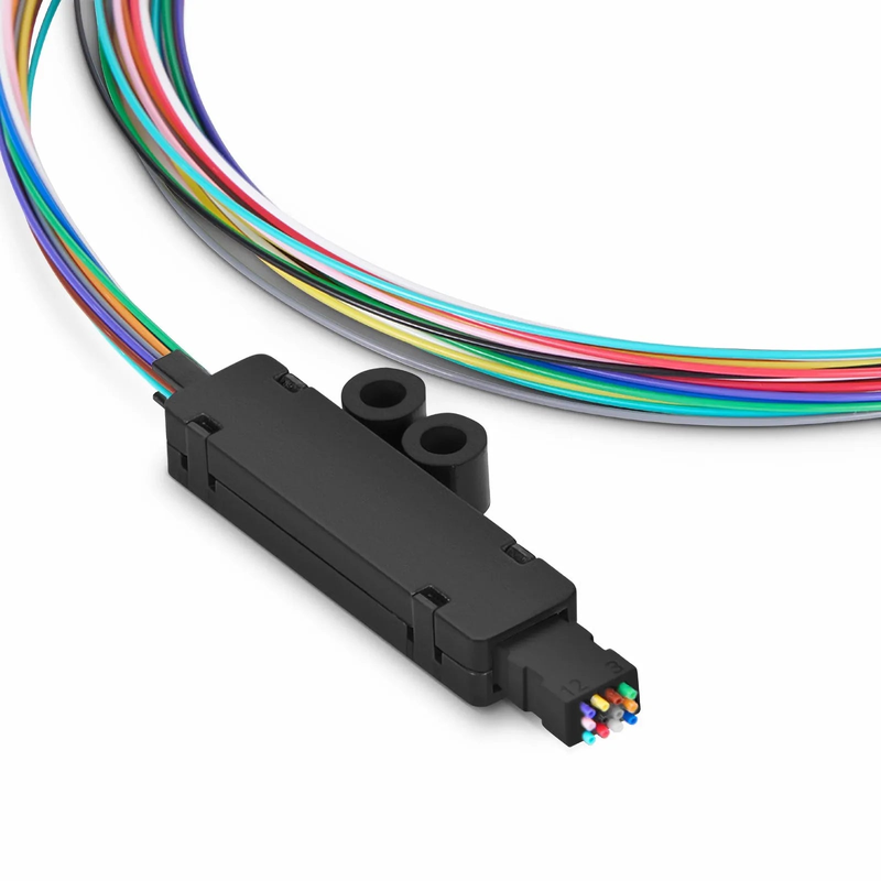 SFPS 12 Fibers Color-coded Fan-out Kit, for Flat Ribbon Cables, 1.2m (3.94ft) Tubing Length SFPS
