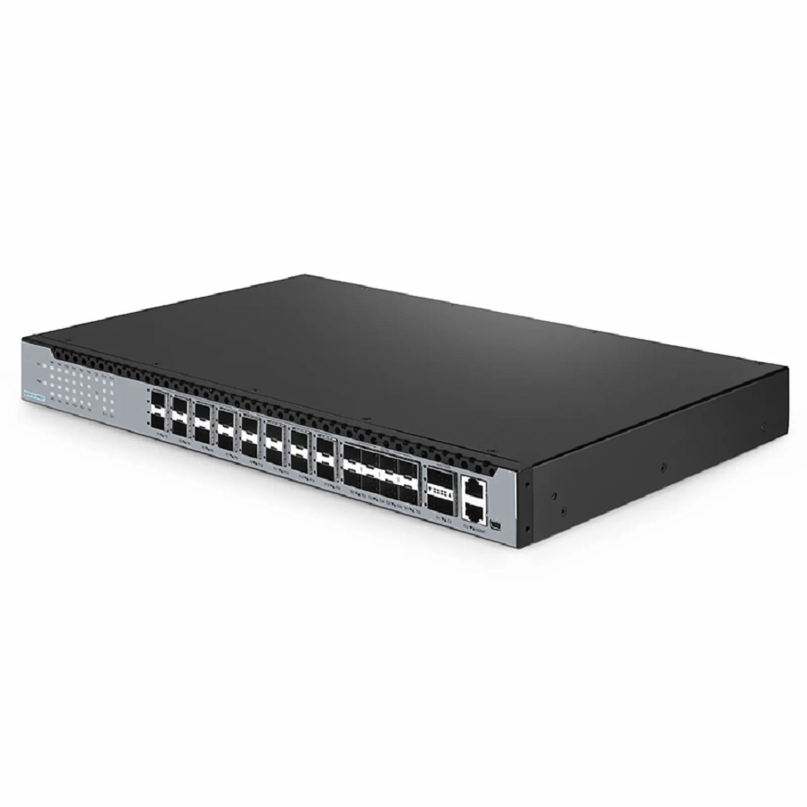 SFPS OLT3710-16XG2T, 16-Port XG(S)-PON OLT with 10G SFP+ and 100G QSFP28 Uplink Ports, Dual Power Supply, Broadcom Chip SFPS