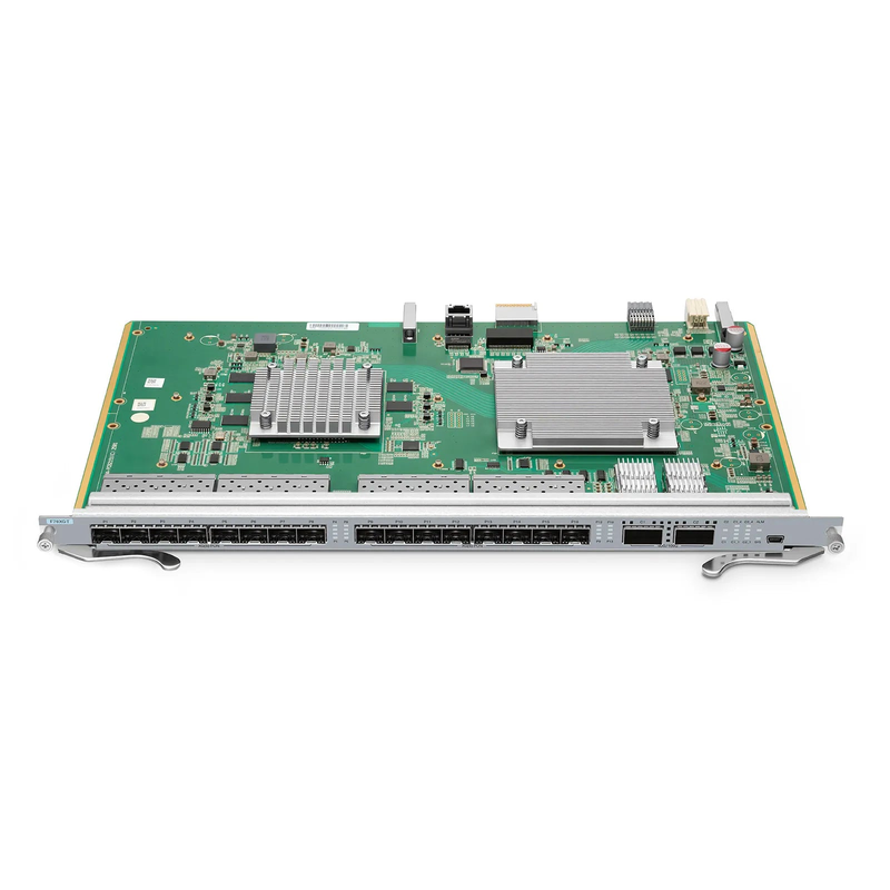 SFPS F78XGT, 16-Port XG(S)PON OLT Line Card with 16 x XG(S)PON (GPON-Compatible, Upgradable via GPON Modules), 2 x 100G QSFP28 Ports, Broadcom Chip (Without Modules) SFPS