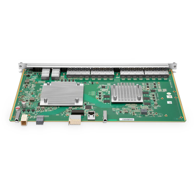 SFPS F78XGT, 16-Port XG(S)PON OLT Line Card with 16 x XG(S)PON (GPON-Compatible, Upgradable via GPON Modules), 2 x 100G QSFP28 Ports, Broadcom Chip (Without Modules) SFPS