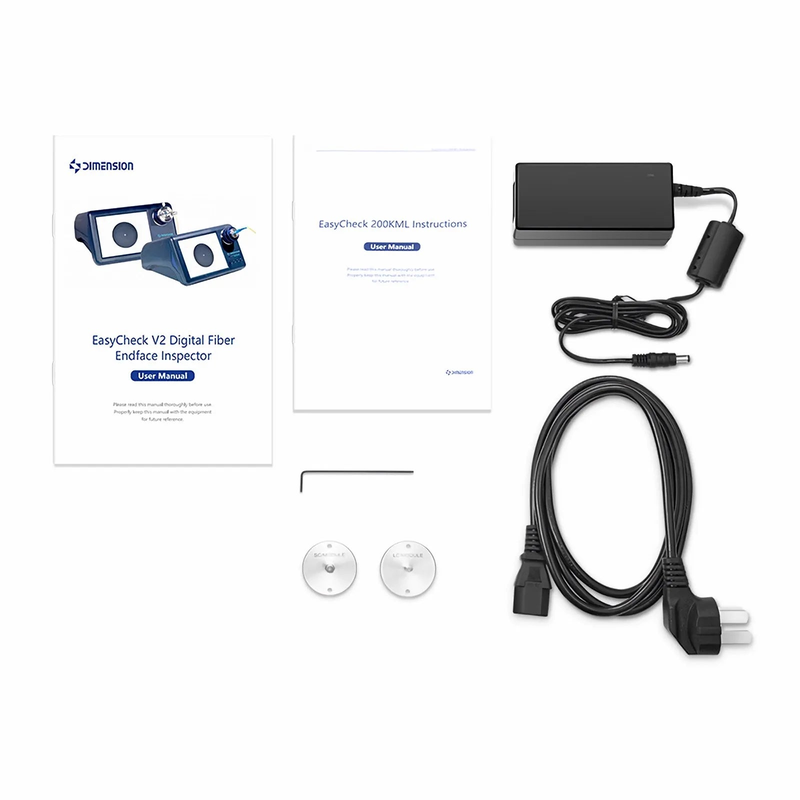 SFPS EasyCheck V2 Digital Fiber Endface Inspector for Transceivers, with SC/PC and LC Connectors, 200X SFPS