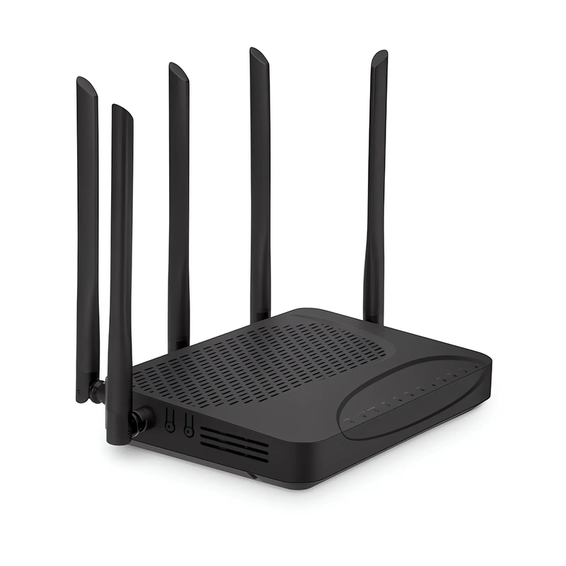 SFPS ONU1930-4G-W, XGPON HGU ONU with 1 x PON, 4 x GE, 1 x USB, and 5 x External Dual Band Antennas (3000M WiFi 4/5/6) SFPS