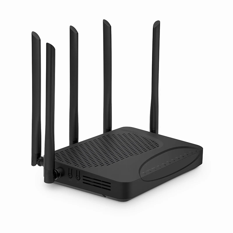 SFPS ONU1930-4GV-W, XGPON HGU ONU with 1 x PON, 4 x GE, 1 x POTS, 1 x USB, and 5 x External Dual Band Antennas (3000M WiFi 4/5/6) SFPS