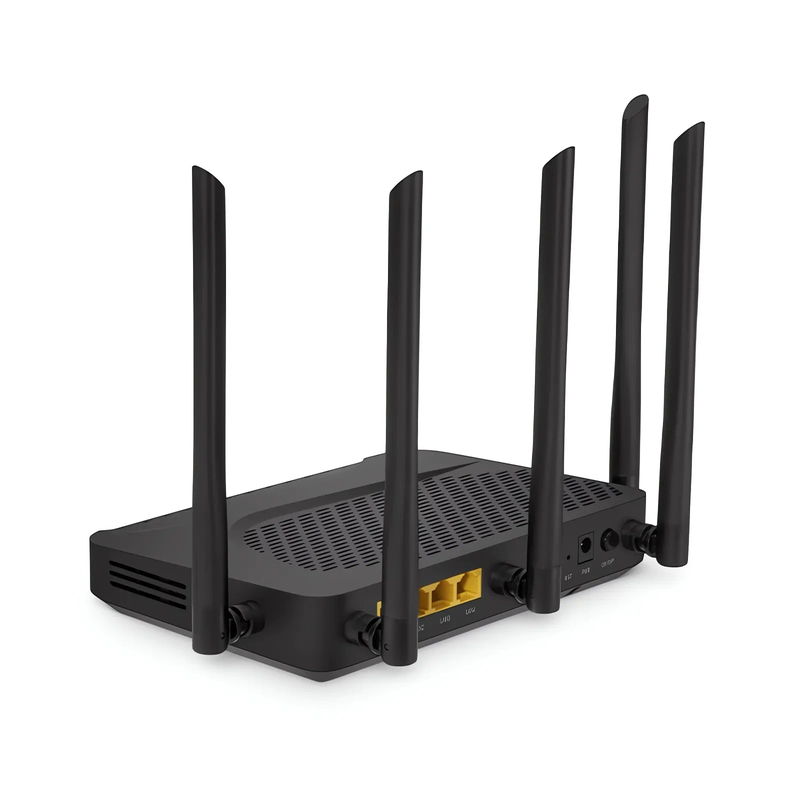 SFPS ONU1930-4G-W, XGPON HGU ONU with 1 x PON, 4 x GE, 1 x USB, and 5 x External Dual Band Antennas (3000M WiFi 4/5/6) SFPS