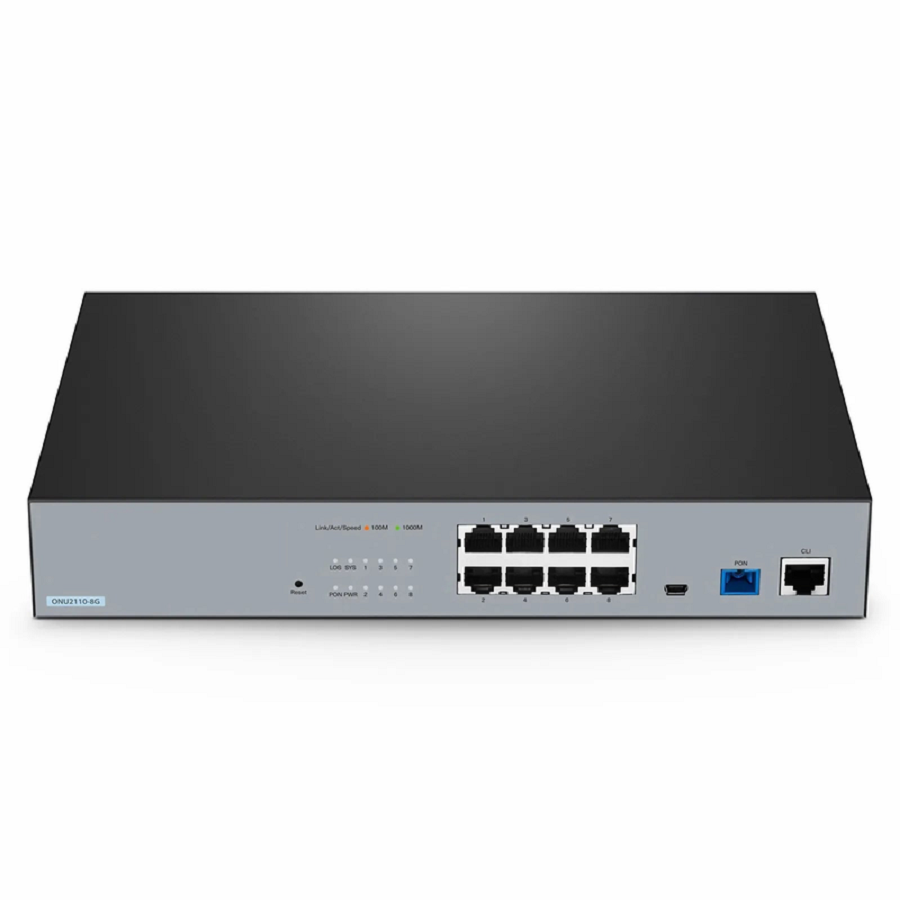 SFPS ONU2110-8G, XPON (GPON + EPON) MDU ONU with 1 x PON, 8 x GE SFPS