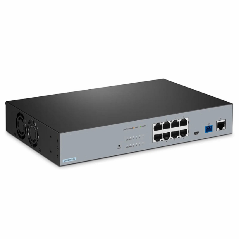 SFPS ONU2110-8G, XPON (GPON + EPON) MDU ONU with 1 x PON, 8 x GE SFPS