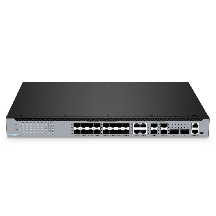 SFPS OLT3611-16GP2Q, Layer 3 Feature 16-Port GPON OLT with 10G SFP  40G QSFP+ Uplink Ports, AC/DC Power Supply SFPS