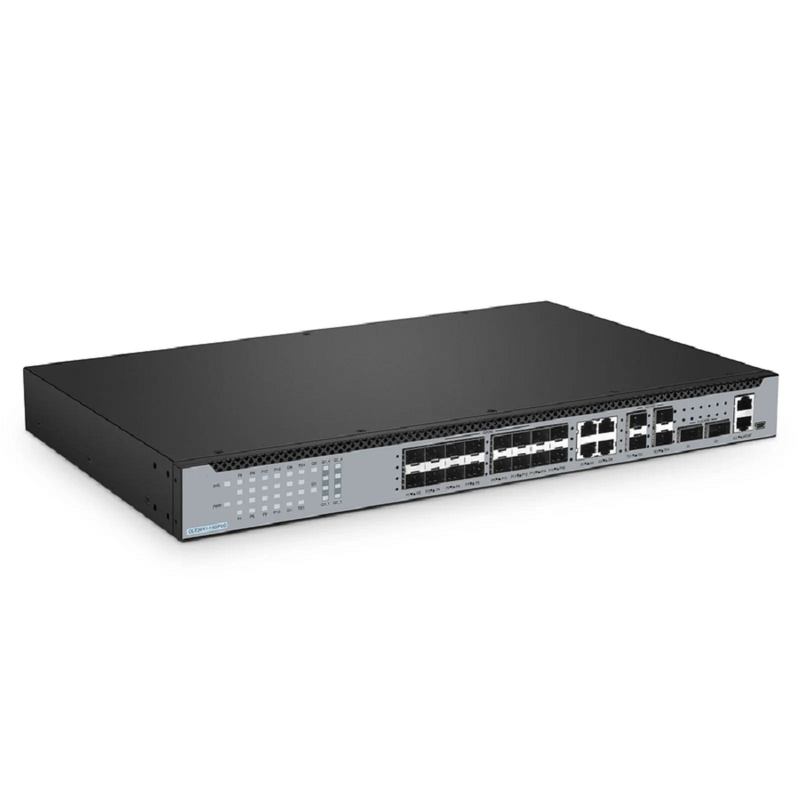 SFPS OLT3611-16GP2Q, Layer 3 Feature 16-Port GPON OLT with 10G SFP  40G QSFP+ Uplink Ports, AC/DC Power Supply SFPS