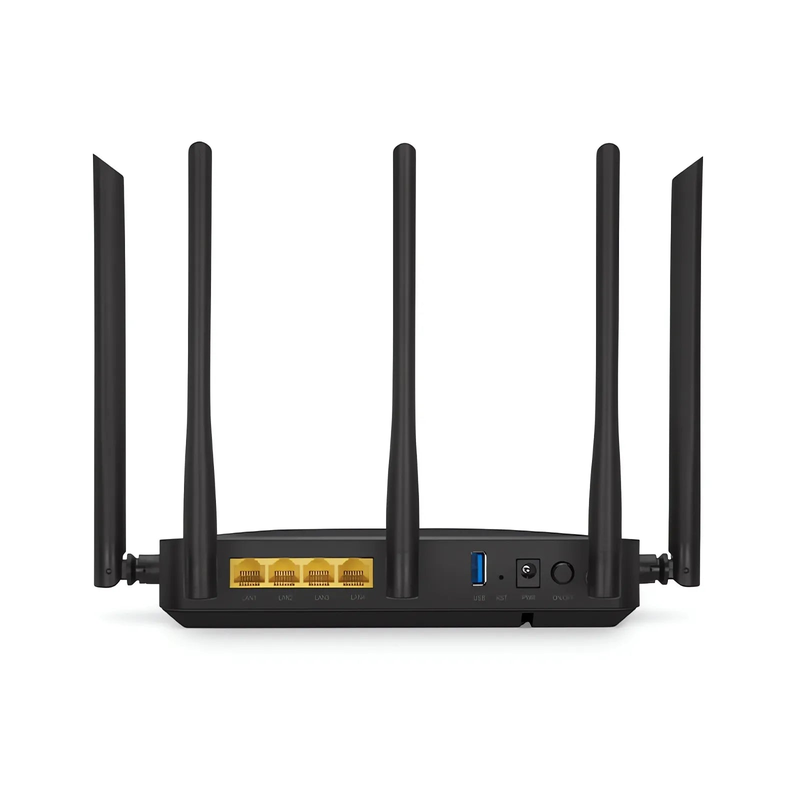 SFPS ONU1930-4G-W, XGPON HGU ONU with 1 x PON, 4 x GE, 1 x USB, and 5 x External Dual Band Antennas (3000M WiFi 4/5/6) SFPS