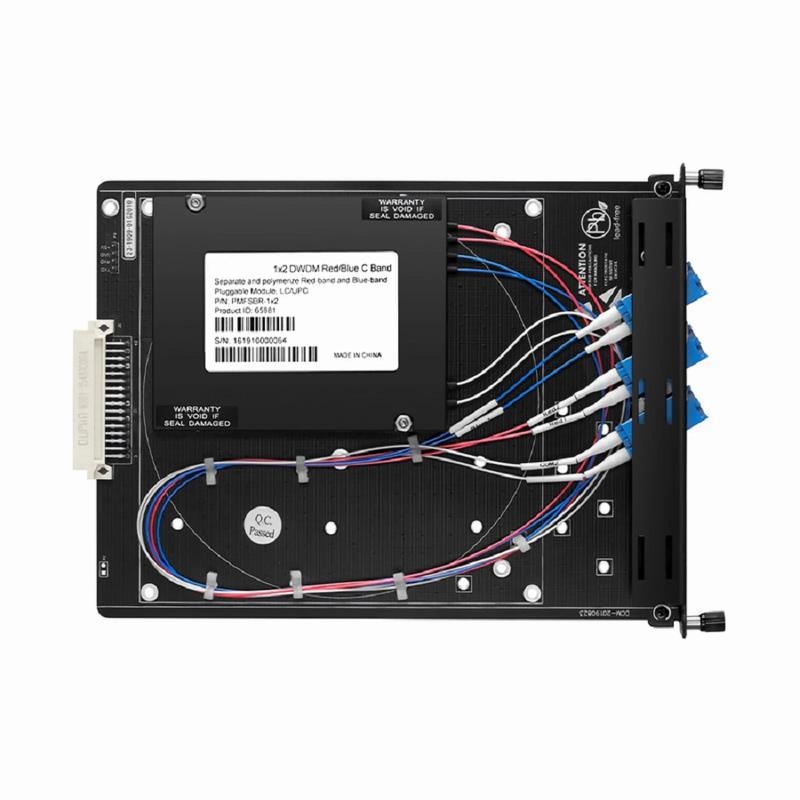 SFPS FSBR-1x2, Customized 1 x 2 Single Fiber DWDM Splitter Red/Blue C-band Filter SFPS