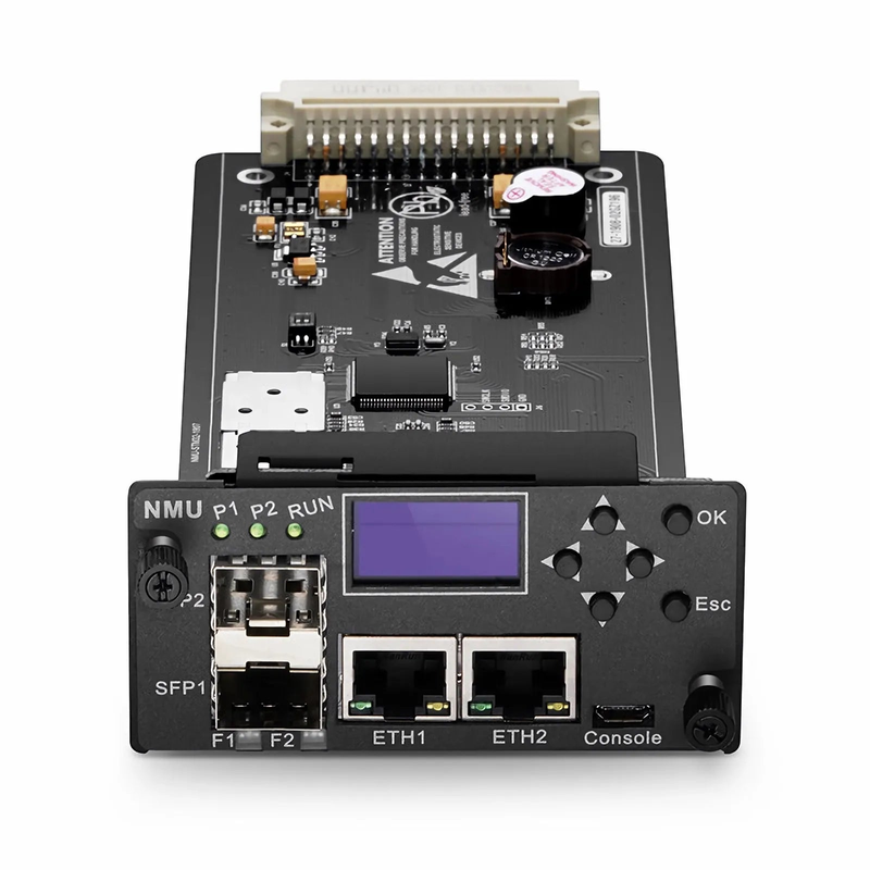 SFPS FMT-MNG-S, Network Management Unit for FMT 1U, 2U and 4U Managed Chassis, , 2 x 100Base-X SFP Ports, 2 x 10/100Base-T RJ45 Ports SFPS