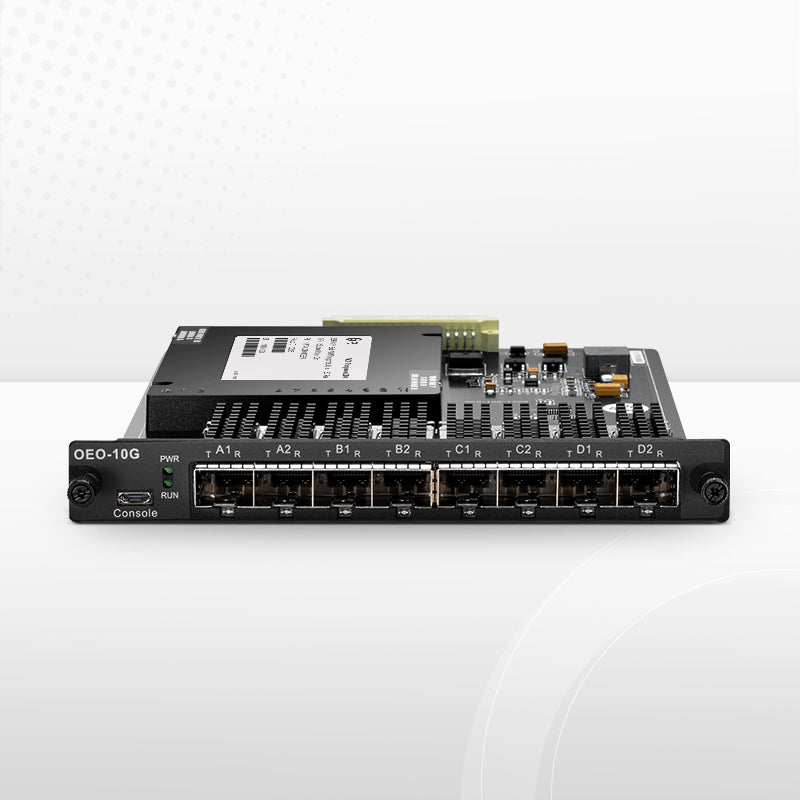SFPS FMT4DL-OEO10GSFP, 4 Channels WDM Transponder (Converter) for FMT Managed Chassis, 8 SFP/SFP+ Slots SFPS