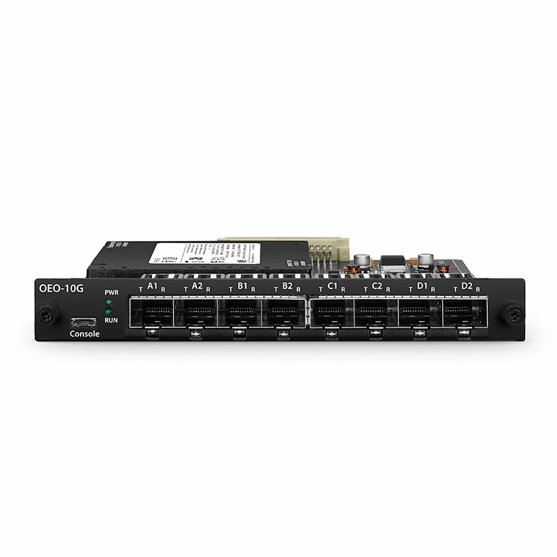 SFPS FMT4DL-OEO10GSFP, 4 Channels WDM Transponder (Converter) for FMT Managed Chassis, 8 SFP/SFP+ Slots SFPS