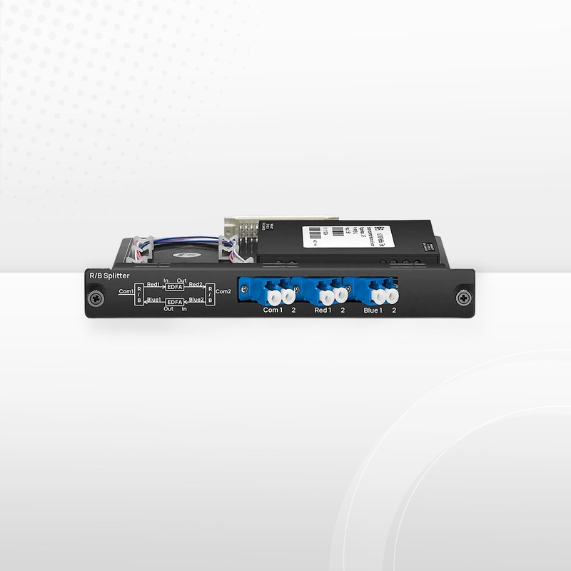 SFPS FSBR-1x2, Customized 1 x 2 Single Fiber DWDM Splitter Red/Blue C-band Filter SFPS