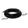 SFPS 66ft (20m) 6 Jack to 6 Jack Cat6a Shielded (S/FTP) PVC CMR Pre-Terminated Copper Trunk Cable SFPS