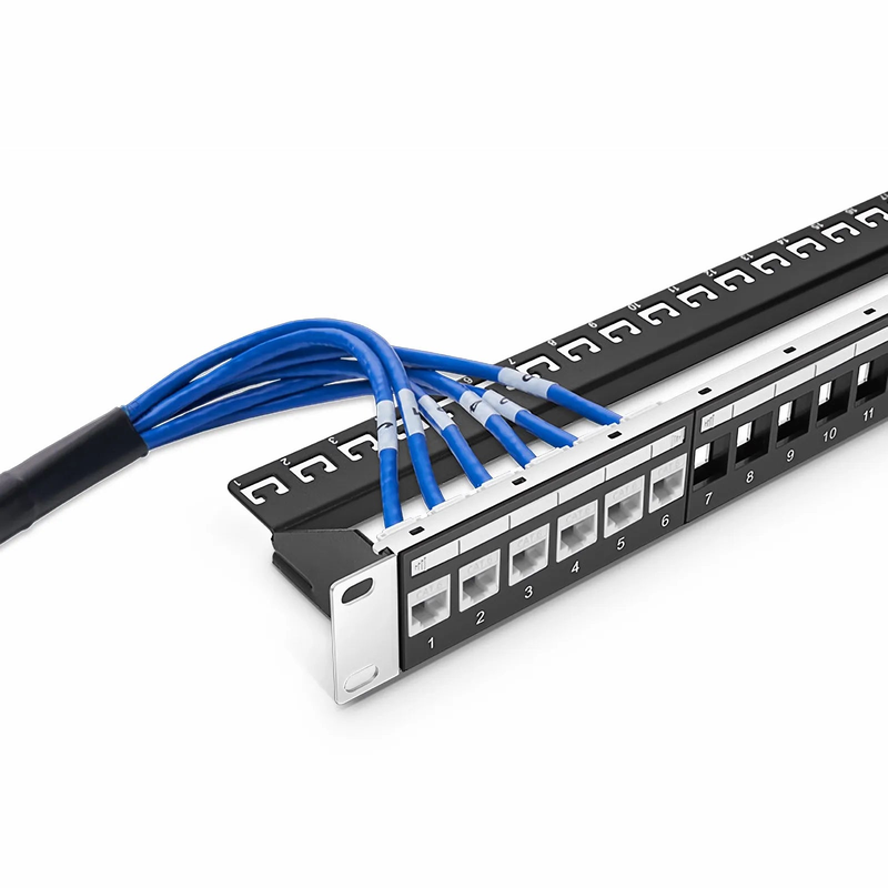 SFPS 49ft (15m) 6 Jack to 6 Jack Cat6 Unshielded (UTP) PVC CMR Blue Pre-Terminated Copper Trunk Cable SFPS