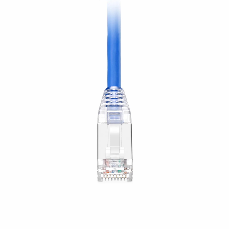 SFPS 6in (0.15m) Cat6a 26AWG Snagless Shielded (S/FTP) PVC CM Ethernet Network Patch Cable, Blue SFPS