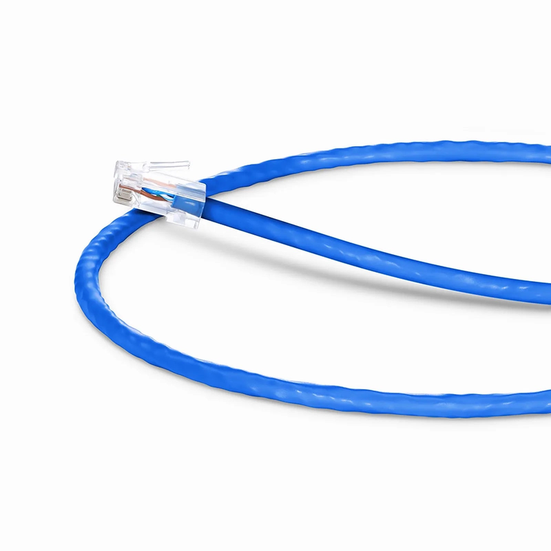 SFPS 2ft (0.6m) Cat6 24AWG Non-booted Unshielded (U/UTP) PVC CM Ethernet Network Patch Cable, Blue SFPS