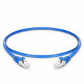 SFPS 1ft (0.3m) Cat6a 26AWG Snagless Shielded (S/FTP) PVC CM Ethernet Network Patch Cable, Blue SFPS