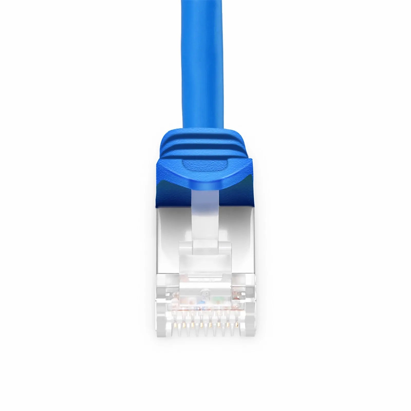 SFPS 7ft (2.1m) Cat6a 26AWG Snagless Shielded (S/FTP) PVC CM Ethernet Network Patch Cable, Blue SFPS