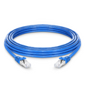 SFPS 20ft (6.1m) Cat6a 26AWG Snagless Shielded (S/FTP) PVC CM Ethernet Network Patch Cable, Blue SFPS