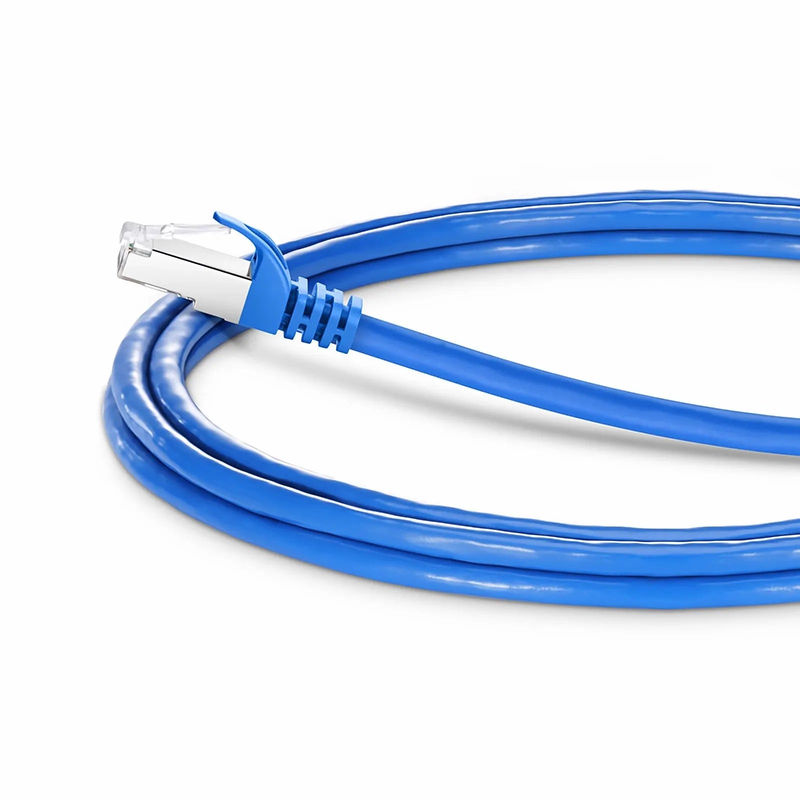 SFPS 7ft (2.1m) Cat6 26AWG Snagless Shielded (S/FTP) PVC CM Ethernet Network Patch Cable, Blue, (10pcs/pack) SFPS