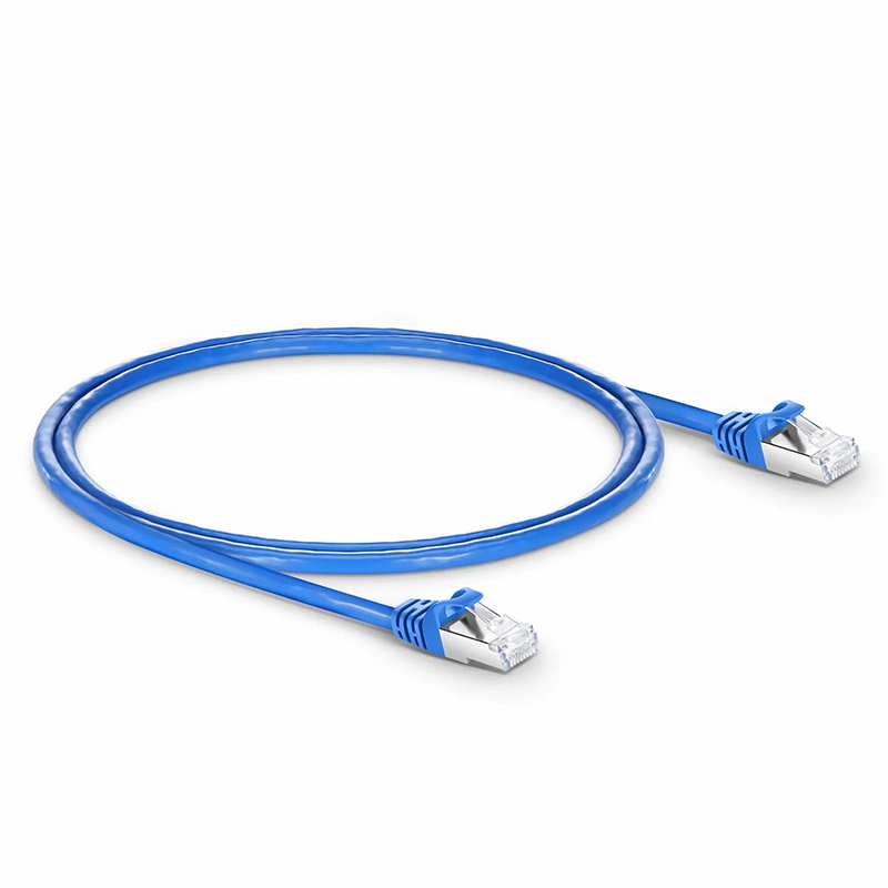 SFPS 3ft (0.9m) Cat6 26AWG Snagless Shielded (S/FTP) PVC CM Ethernet Network Patch Cable, Blue, (10pcs/pack) SFPS