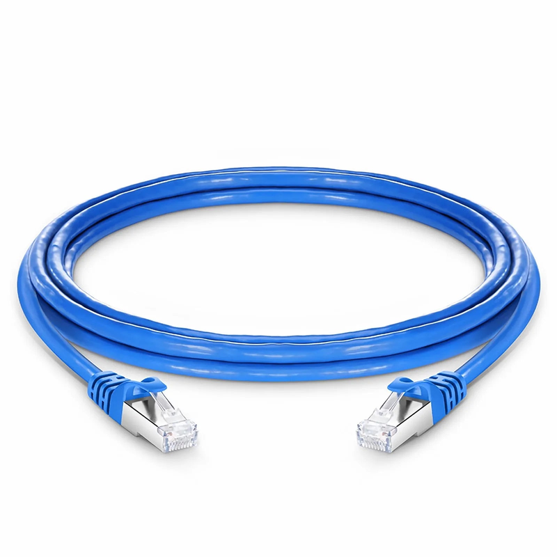 SFPS 10ft (3m) Cat6 26AWG Snagless Shielded (S/FTP) PVC CM Ethernet Network Patch Cable, Blue, (10pcs/pack)