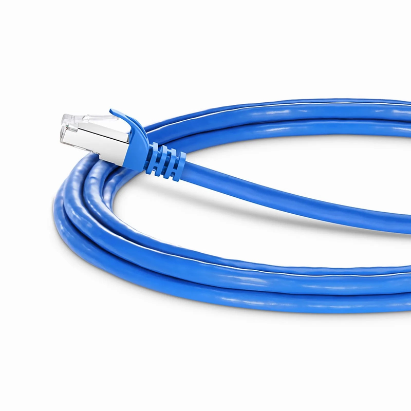 SFPS 10ft (3m) Cat6 26AWG Snagless Shielded (S/FTP) PVC CM Ethernet Network Patch Cable, Blue, (10pcs/pack)