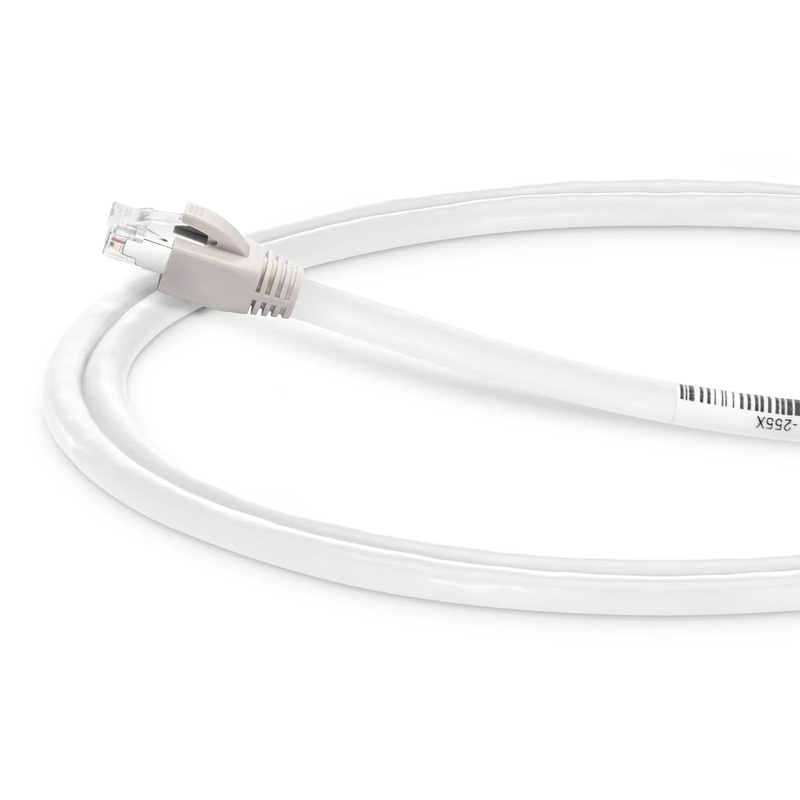 SFPS 3ft (0.9m) Cat8 24AWG Snagless Shielded (S/FTP) PVC CM Ethernet Network Patch Cable, PoE++, 40G, 2GHz, Off-White SFPS