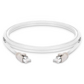 SFPS 10ft (3m) Cat8 24AWG Snagless Shielded (S/FTP) PVC CM Ethernet Network Patch Cable, PoE++, 40G, 2GHz, Off-White SFPS