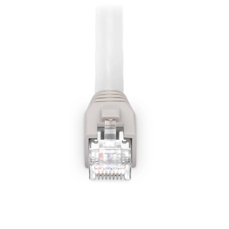 SFPS 7ft (2.1m) Cat8 24AWG Snagless Shielded (S/FTP) PVC CM Ethernet Network Patch Cable, PoE++, 40G, 2GHz, Off-White SFPS