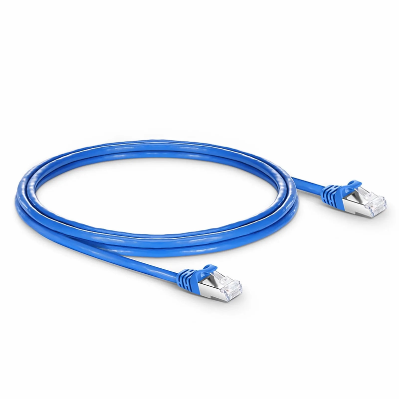SFPS 6ft (1.8m) Cat6 26AWG Snagless Shielded (S/FTP) PVC CM Ethernet Network Patch Cable, Blue SFPS
