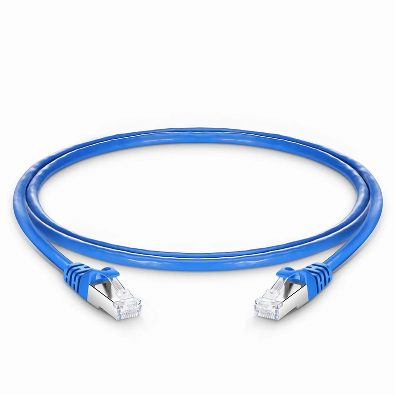 SFPS 4ft (1.2m) Cat6 26AWG Snagless Shielded (S/FTP) PVC CM Ethernet Network Patch Cable, Blue SFPS