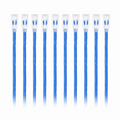 SFPS 4ft (1.2m) Cat6 28AWG Snagless Unshielded (U/UTP) PVC CM Small Diameter High-Flex Ethernet Network Patch Cable, Blue, (10pcs/pack) SFPS