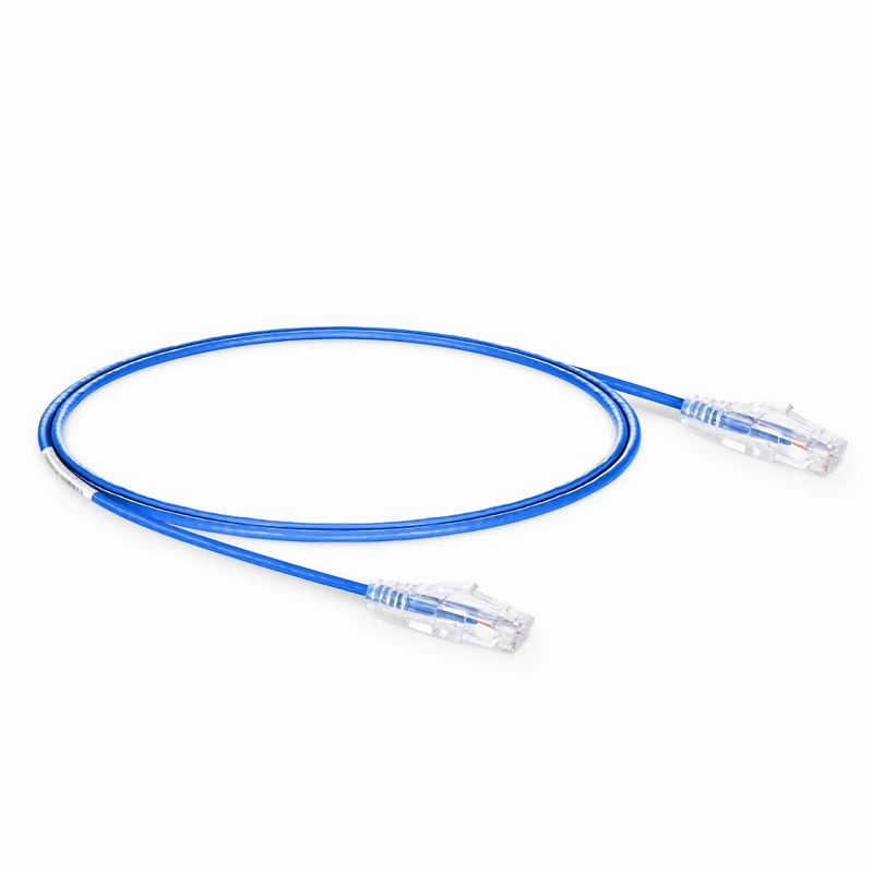 SFPS 4ft (1.2m) Cat6 28AWG Snagless Unshielded (U/UTP) PVC CM Small Diameter High-Flex Ethernet Network Patch Cable, Blue, (10pcs/pack) SFPS