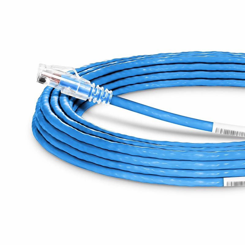 SFPS 150ft (45.7m) Cat6a 23AWG Snagless Unshielded (U/UTP) PVC CMP Ethernet Network Patch Cable, Blue SFPS