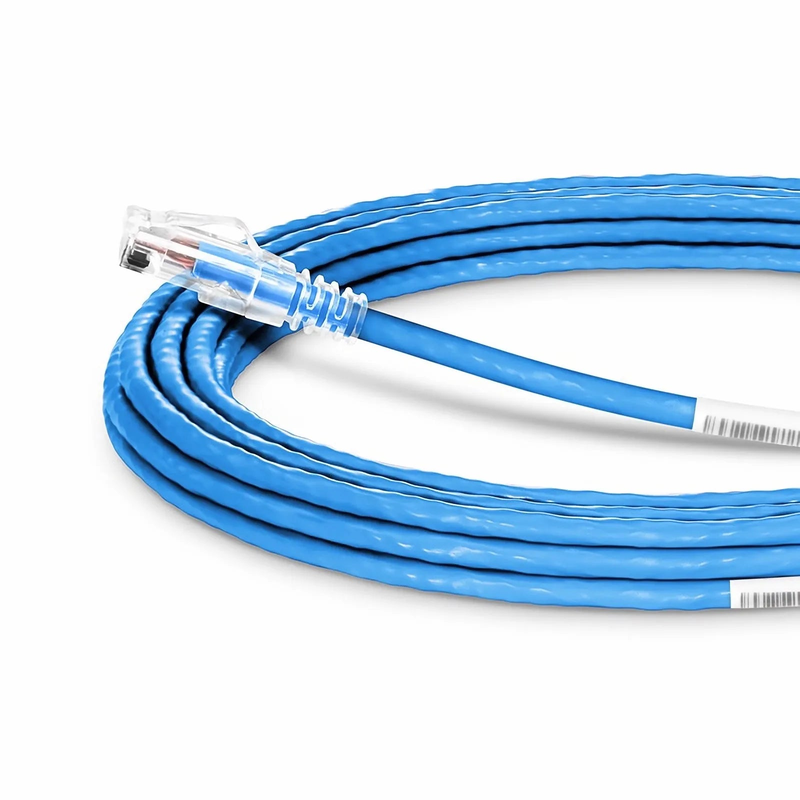 SFPS 35ft (10.7m) Cat6a 23AWG Snagless Unshielded (U/UTP) PVC CMP Ethernet Network Patch Cable, Blue SFPS