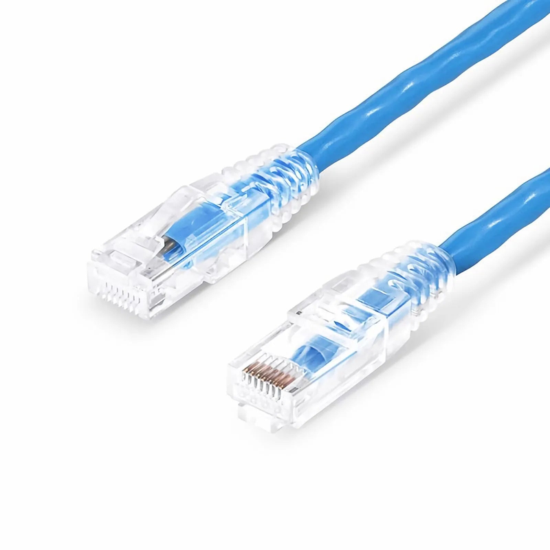 SFPS 35ft (10.7m) Cat6a 23AWG Snagless Unshielded (U/UTP) PVC CMP Ethernet Network Patch Cable, Blue SFPS
